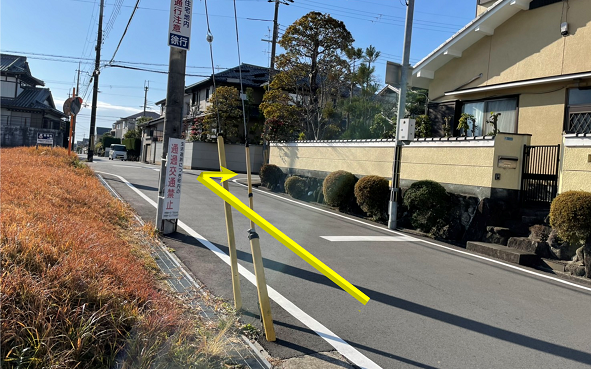 ④一つ目の交差点を右折