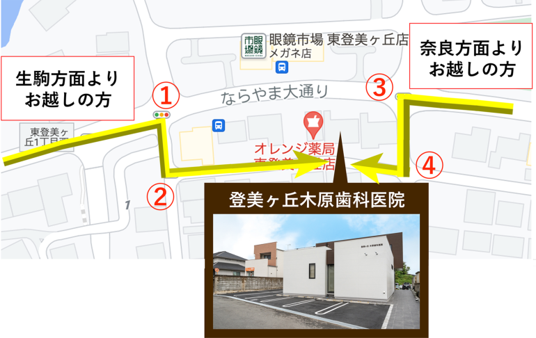 駐車場①への行き方