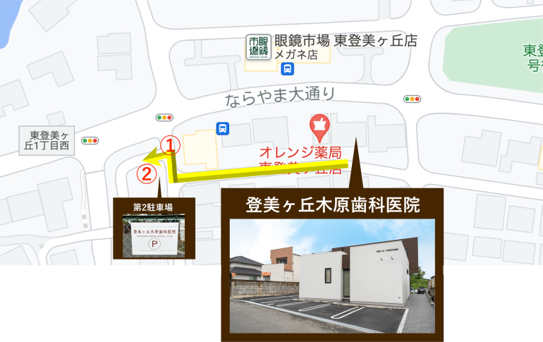 駐車場②への行き方