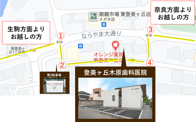 駐車場①への行き方